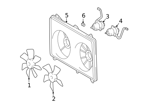 Cooling Fan for 2001 Lexus RX300 #0