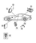 4865531AC - Electrical: Passenger Air Bag for Mopar Image