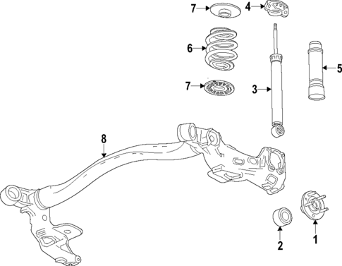 Rear Axle for 2021 Chevrolet Trax #0