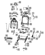 68597767AA - : Front Seat Back Frame for Mopar Image