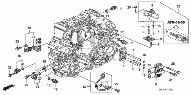 AT Sensor - Solenoid ('07-) for 2007 Honda Odyssey #0