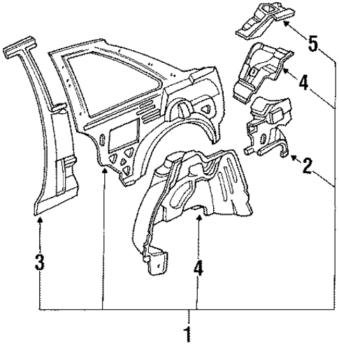 Inner Components for 1988 Acura Legend #0