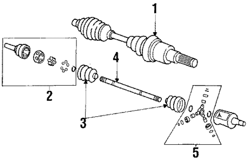 Drive Axles for 1992 Oldsmobile Cutlass Ciera #0