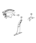 XQ59HL1AI - Interior Trim: Windshield Garnish Molding, Left for Mopar Image