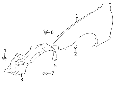 Fender & Components for 2001 Mazda Miata #0