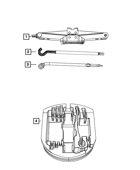 Jack Stowage for 2018 Jeep Grand Cherokee #0