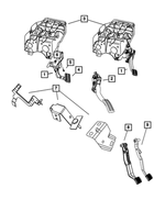 55398038AB - Fuel: Adjustable Pedal Assembly for Dodge: Ram 1500, Ram 2500, Ram 3500 Image