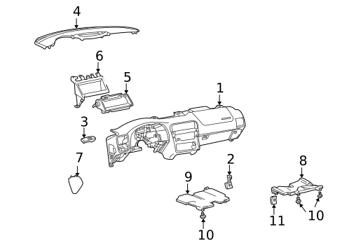 Instrument Panel for 2000 Chevrolet Camaro #0