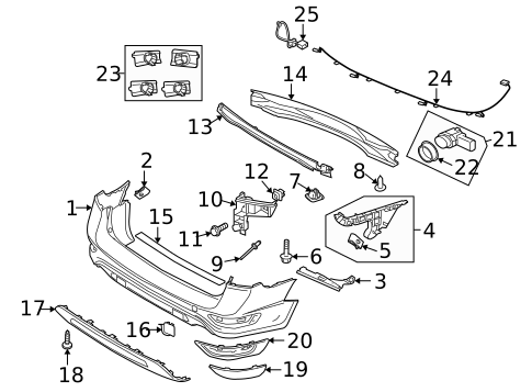 Bumper & Components - Rear for 2011 Volvo XC70 #0