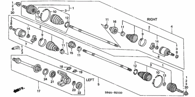 Driveshaft for 2002 Honda Accord #0