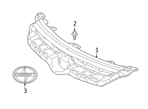 Grille & Components for 2015 Scion tC #0