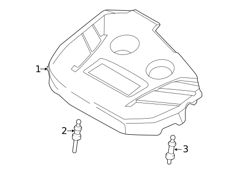 Engine Appearance Cover for 2015 Ford Fusion #0