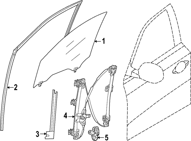 803306TA0D - Body: Glass Run for Infiniti Image