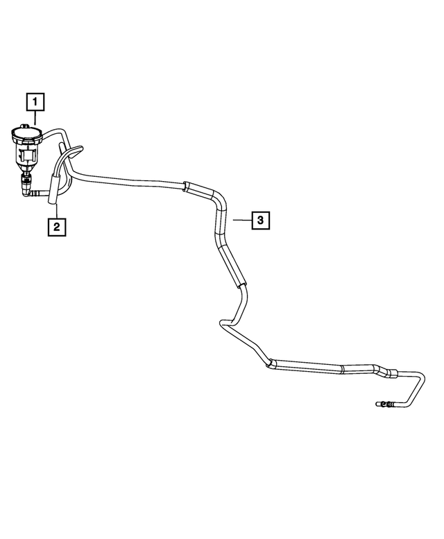 52126097AE - Emission Controls: Fuel Vapor Tube for Mopar Image image