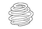 31336753486 - Suspension: Spring for BMW: 745i, 745Li, 750i, 750Li Image