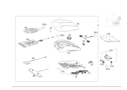Left Seat for 2016 Mercedes-Benz GLE400 #0