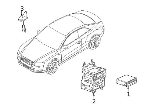 Navigation System Components for 2013 Audi A4 #0