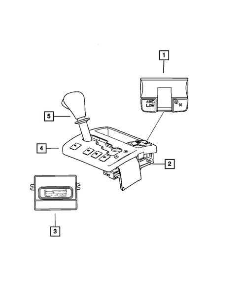 Gearshift Controls for 2007 Jeep Grand Cherokee #0