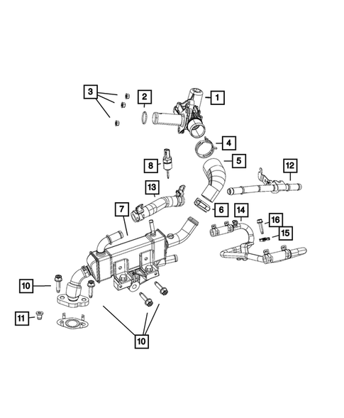 EGR System for 2020 Jeep Grand Cherokee #0