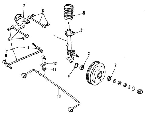 Rear Suspension for 1988 Nissan Sentra #1