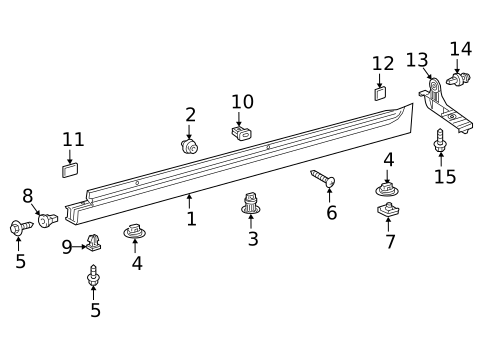 Exterior Trim - Pillars for 2020 Toyota Camry #0
