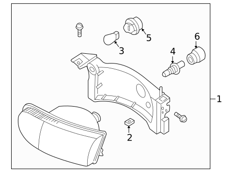 Bulbs - Chassis for 1999 Nissan Quest #1