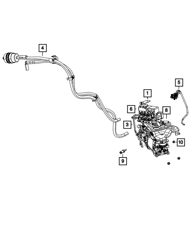 « 68087229AA – Front Suspension : Compresseur Conduite D'air pour Mopar Image »