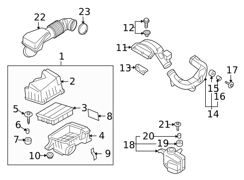Air Intake for 2009 Hyundai Sonata #0