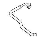 6L121492R - : Water Inlet Pipe for Audi: A4, A4 allroad, A4 Quattro, A5 Quattro, A5 Sportback, A6 Quattro, A7 Sportback, Q5, Q5 PHEV, Q5 Sportback, Q7 Image