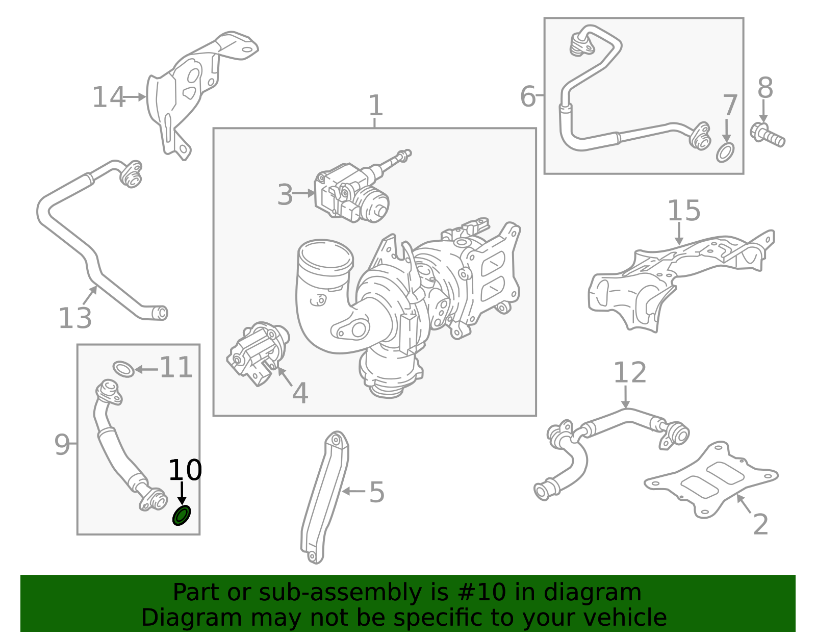 Wht006123 2015-2026 Audi Turbocharger Oil Line Gasket WHT-006-113 | OEM Parts Online