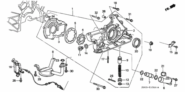 Oil Pump for 1990 Acura Legend #1