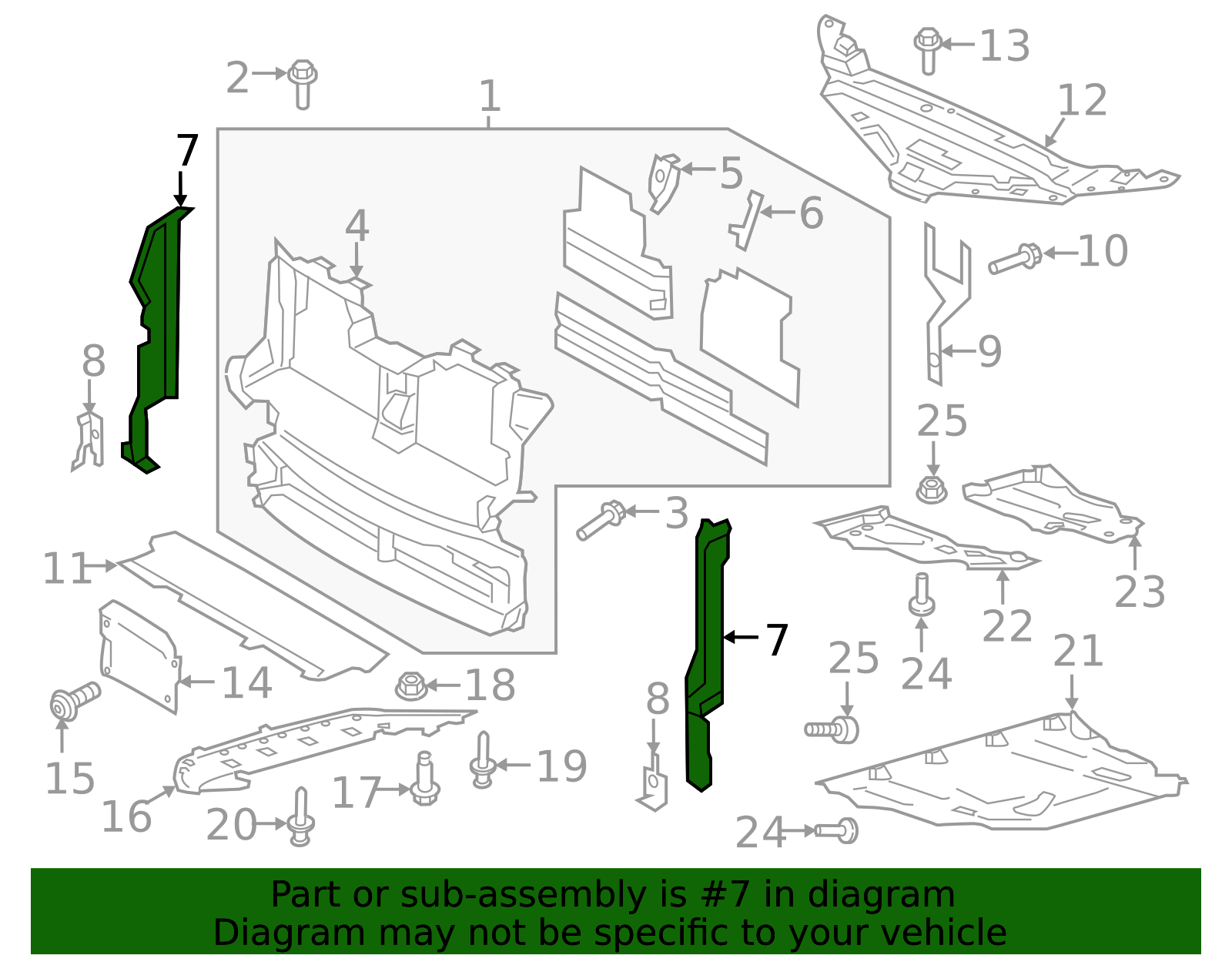 2019-2024 Ford Side Seal K2GZ-8B191-A | Miracle Ford Parts
