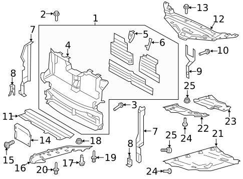 Under Cover & Splash Shields for 2019 Lincoln Nautilus #0