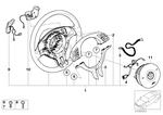 61316949754 - Steering: Switch, Multifunct. Steering Wheel for BMW Image