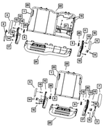 68050636AA - Interior Trim: Seat Back Retainer for Dodge: Ram 1500, Ram 2500, Ram 3500 | Ram: 1500, 1500 Classic, 2500, 3500 Image