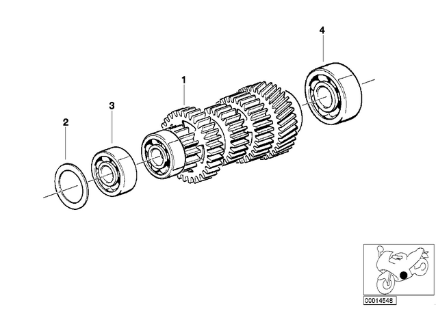23111451139 - Manual Transmission: Shim - 37X47X0.40 for BMW-Motorrad Image
