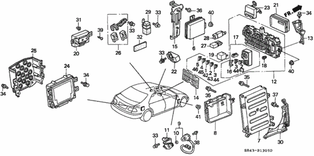 Control Unit (Cabin) for 1992 Honda Civic #0