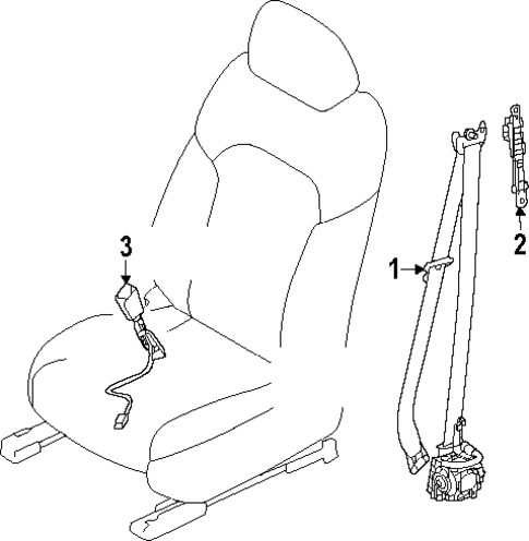 Seat Belt for 2025 Mazda CX-70 #1