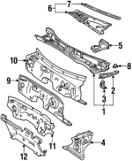 1993-2000 Lexus SC300 - Cowl Top Panel