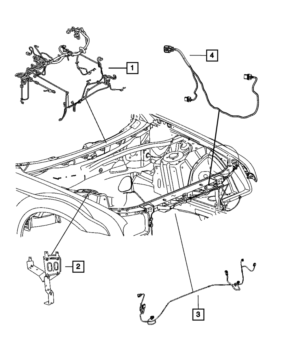 2016 Dodge Challenger Headlamp To Dash Wiring 68273740AE