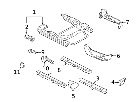 Tracks & Components for 2010 Ford Fusion #1