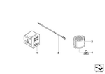 62138377996 - Instruments, Measuring Systems: Uncoded Clock/on Bord Computer for BMW Image