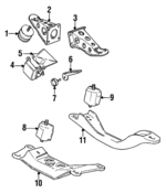 11811128496 - Engine: Front Mount Bracket for BMW: 325, 325e, 325es, 325i, 325is, 325iX Image
