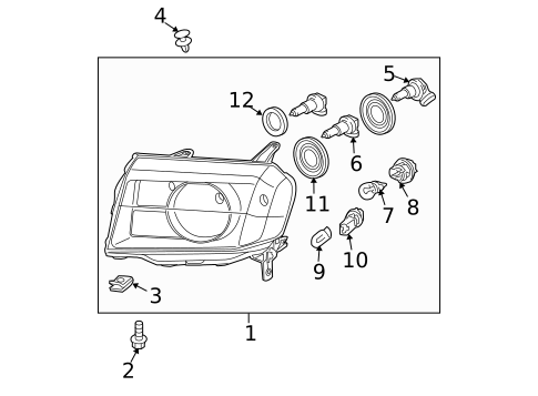 Bulbs - Chassis for 2015 Honda Pilot #0