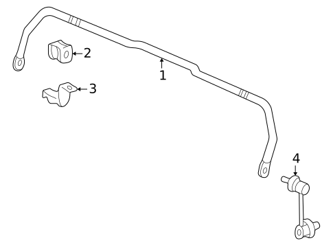 Stabilizer Bar & Components for 2001 Honda CR-V #1