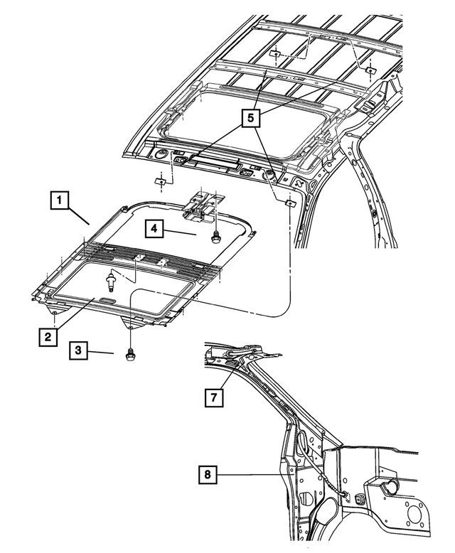 6507225AA - Body Sheet Metal Except Doors: Hex Head Screw And Washer for Mopar Image