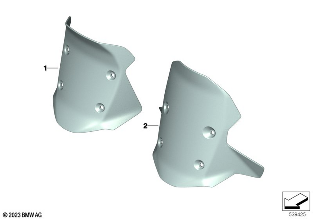 77337107668 - Windshield Coated Long 2023-2025 BMW-Motorrad