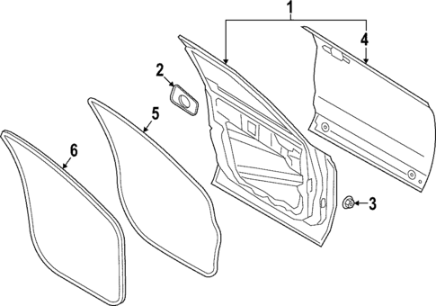 Door & Components for 2025 Lincoln Corsair #1