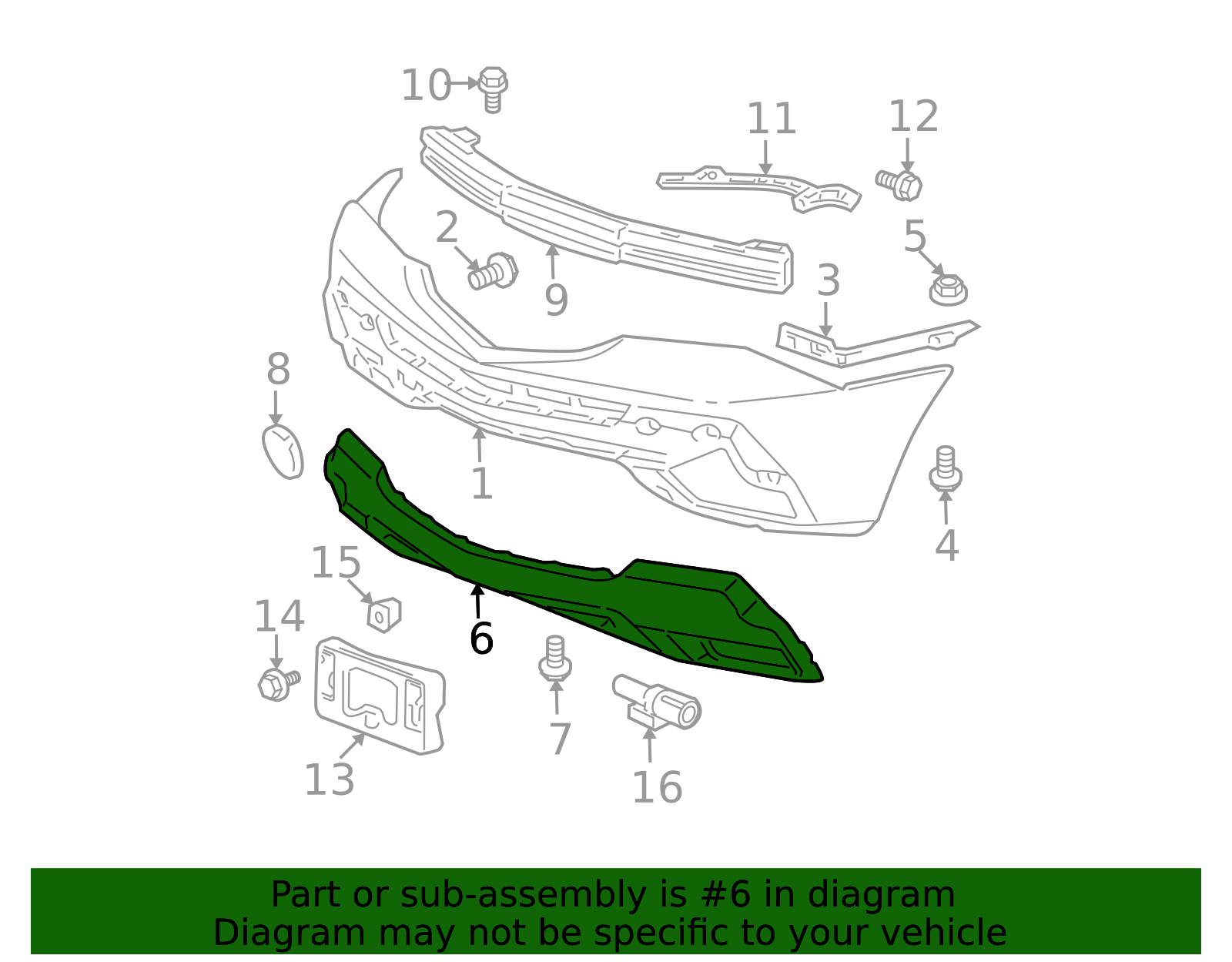 2007-2009 Acura MDX Valance Panel 71110-STX-A00ZB | OEMAcuraPart