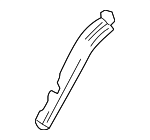 622210C030 - Body: Windshield Pillar Trim Spacer for Toyota: Sequoia, Tundra Image